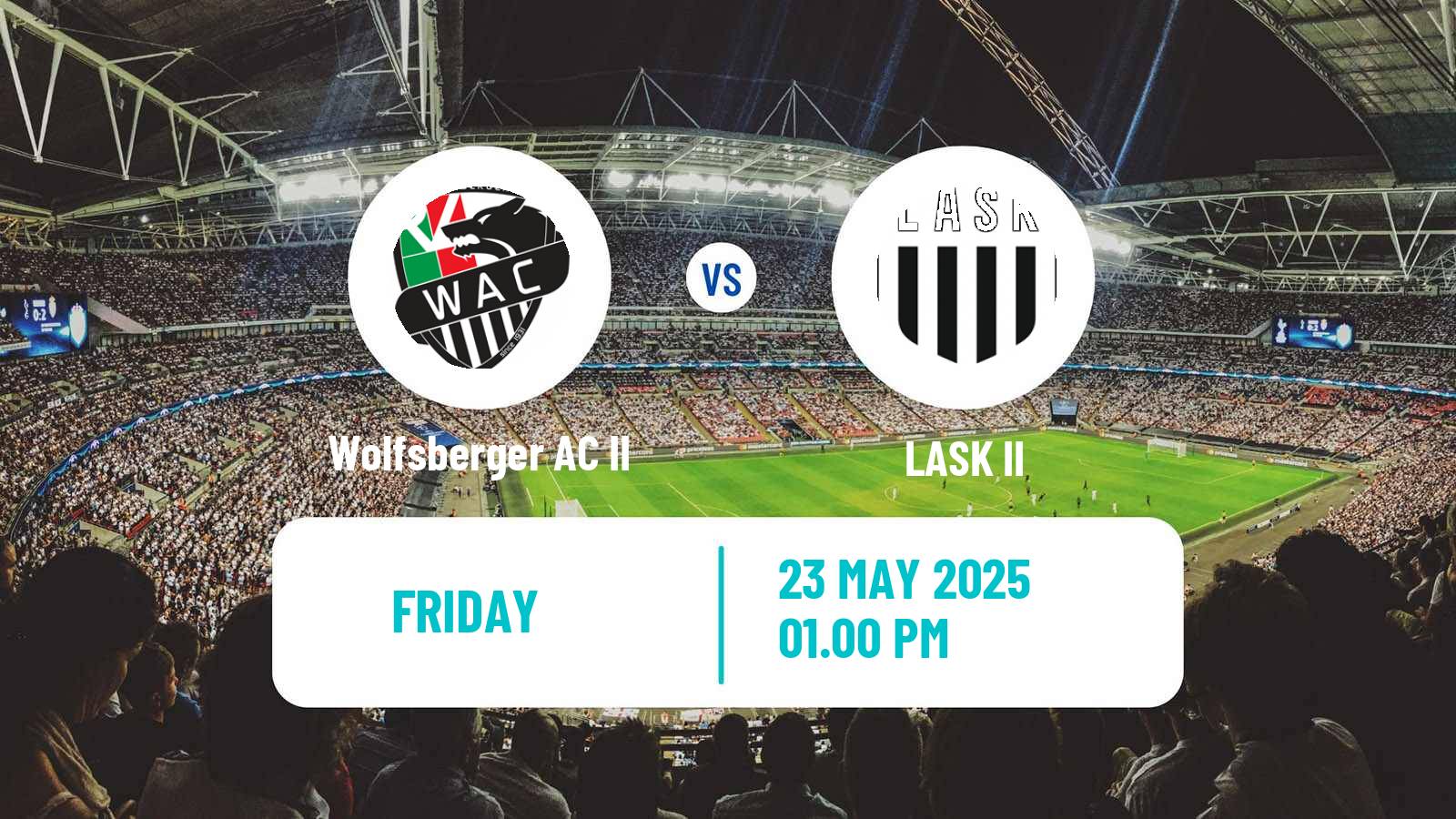Soccer Austrian Regionalliga Central Wolfsberger AC II - LASK II