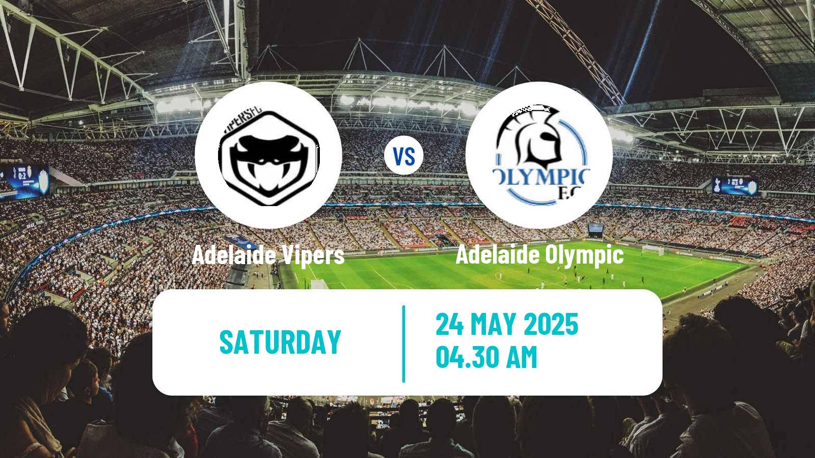 Soccer Australian SA State League Adelaide Vipers - Adelaide Olympic
