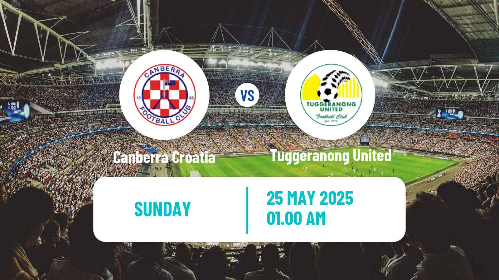 Soccer Australian NPL ACT Canberra Croatia - Tuggeranong United