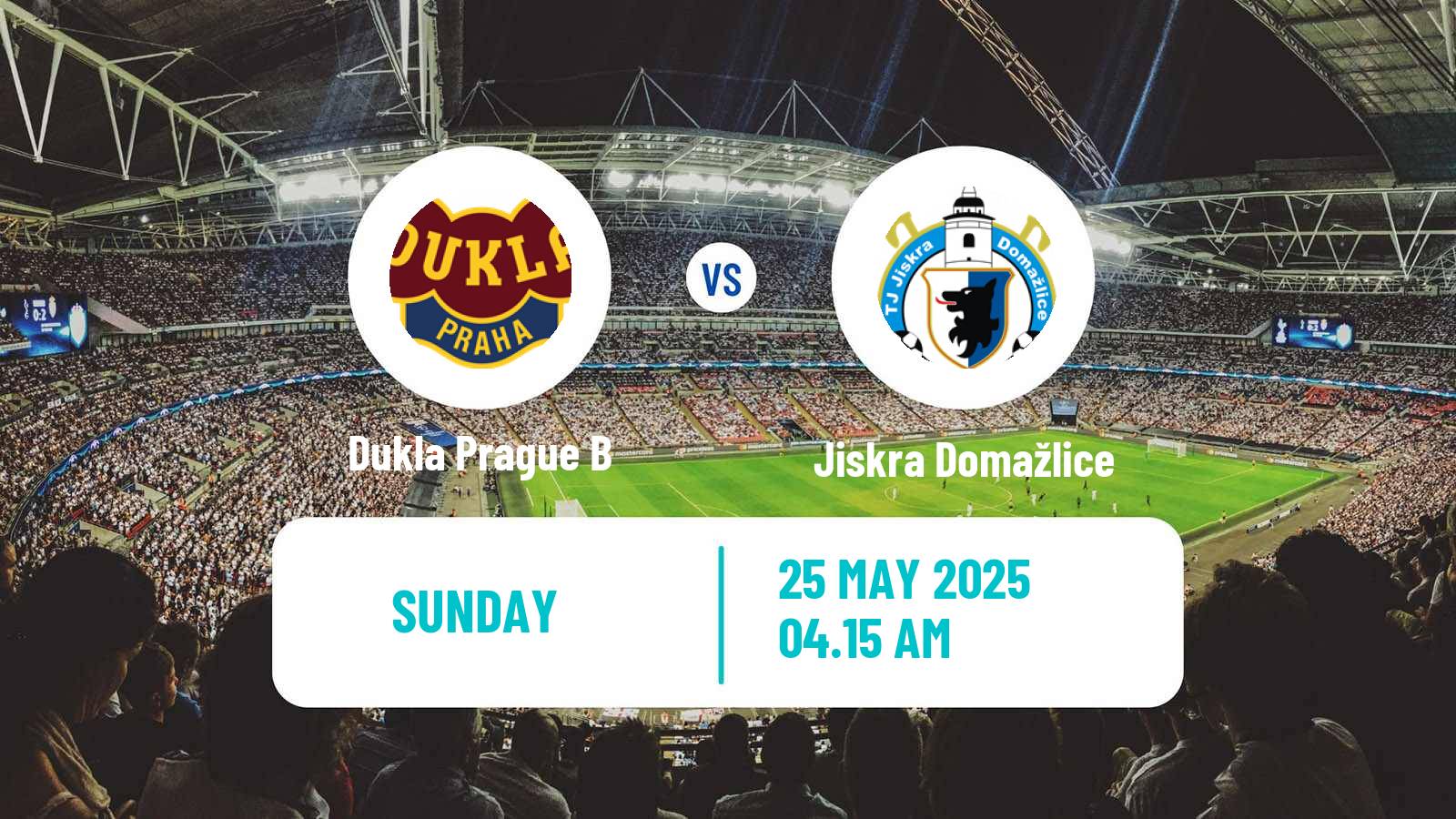 Soccer Czech CFL Group A Dukla Prague B - Jiskra Domažlice