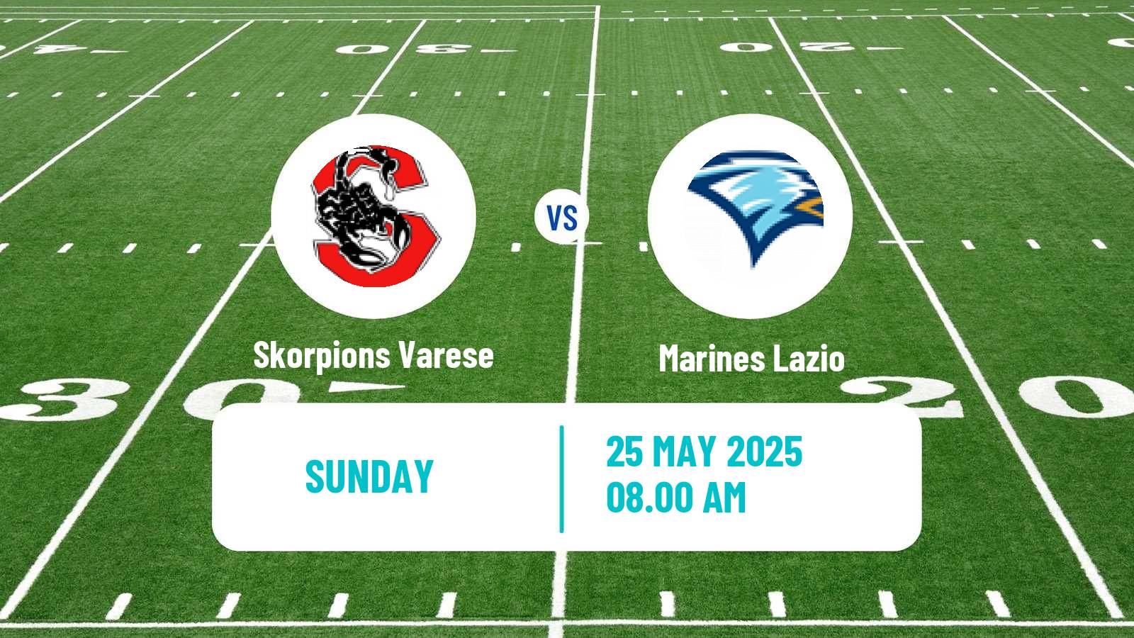 American football Italian IFL Skorpions Varese - Marines Lazio