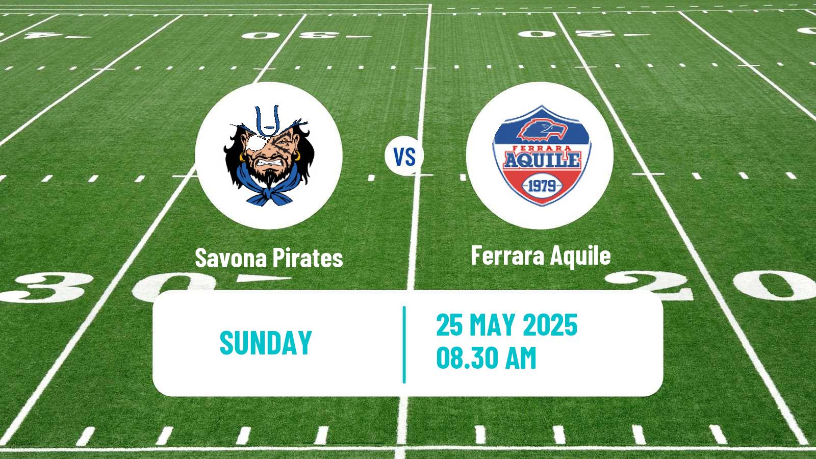 American football Italian IFL Savona Pirates - Ferrara Aquile