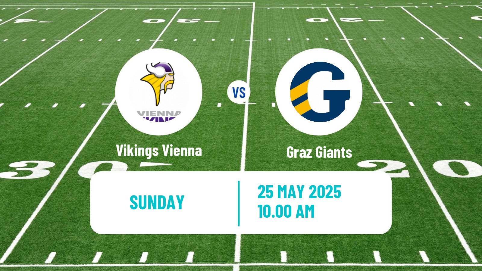 American football Austrian Football League Vikings Vienna - Graz Giants