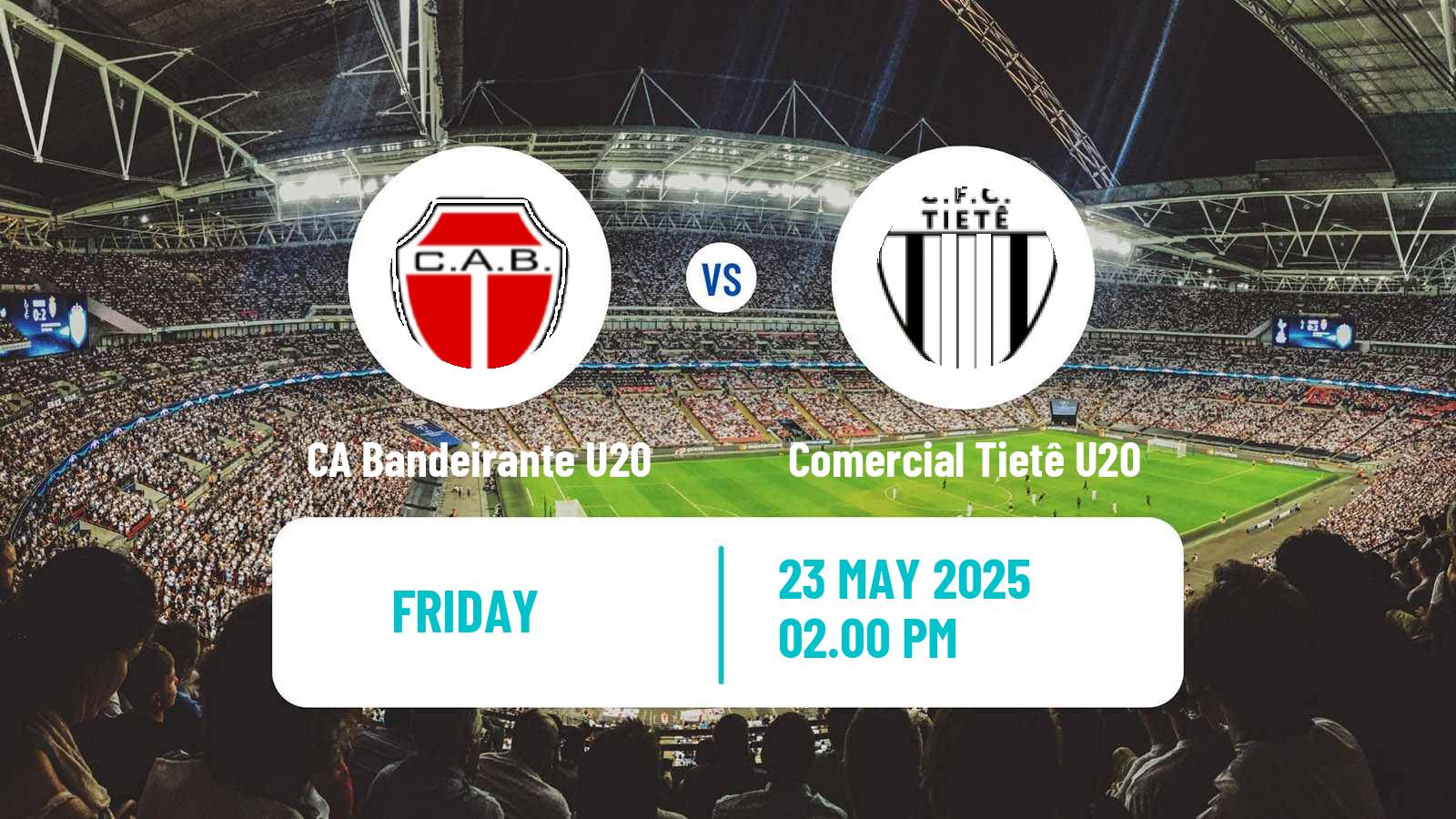 Soccer Brazilian Paulista U20 CA Bandeirante U20 - Comercial Tietê U20