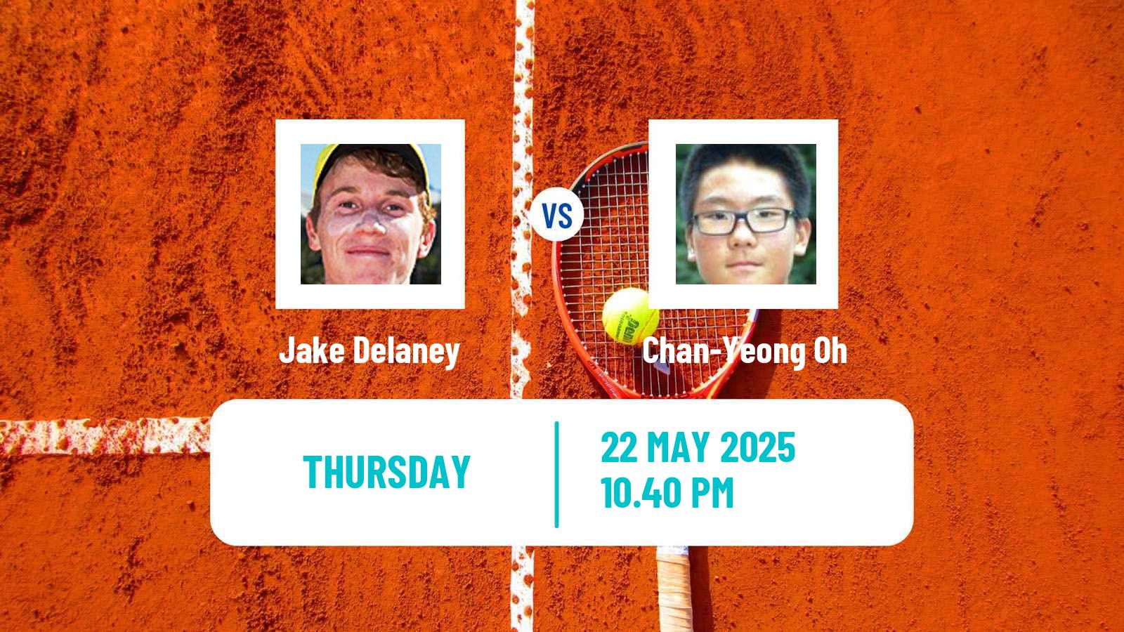 Tennis ITF M15 Andong Men Jake Delaney - Chan-Yeong Oh