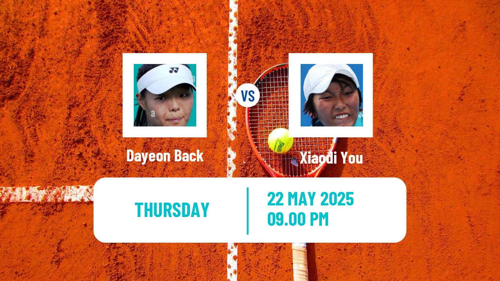 Tennis ITF W35 Andong Women Dayeon Back - Xiaodi You