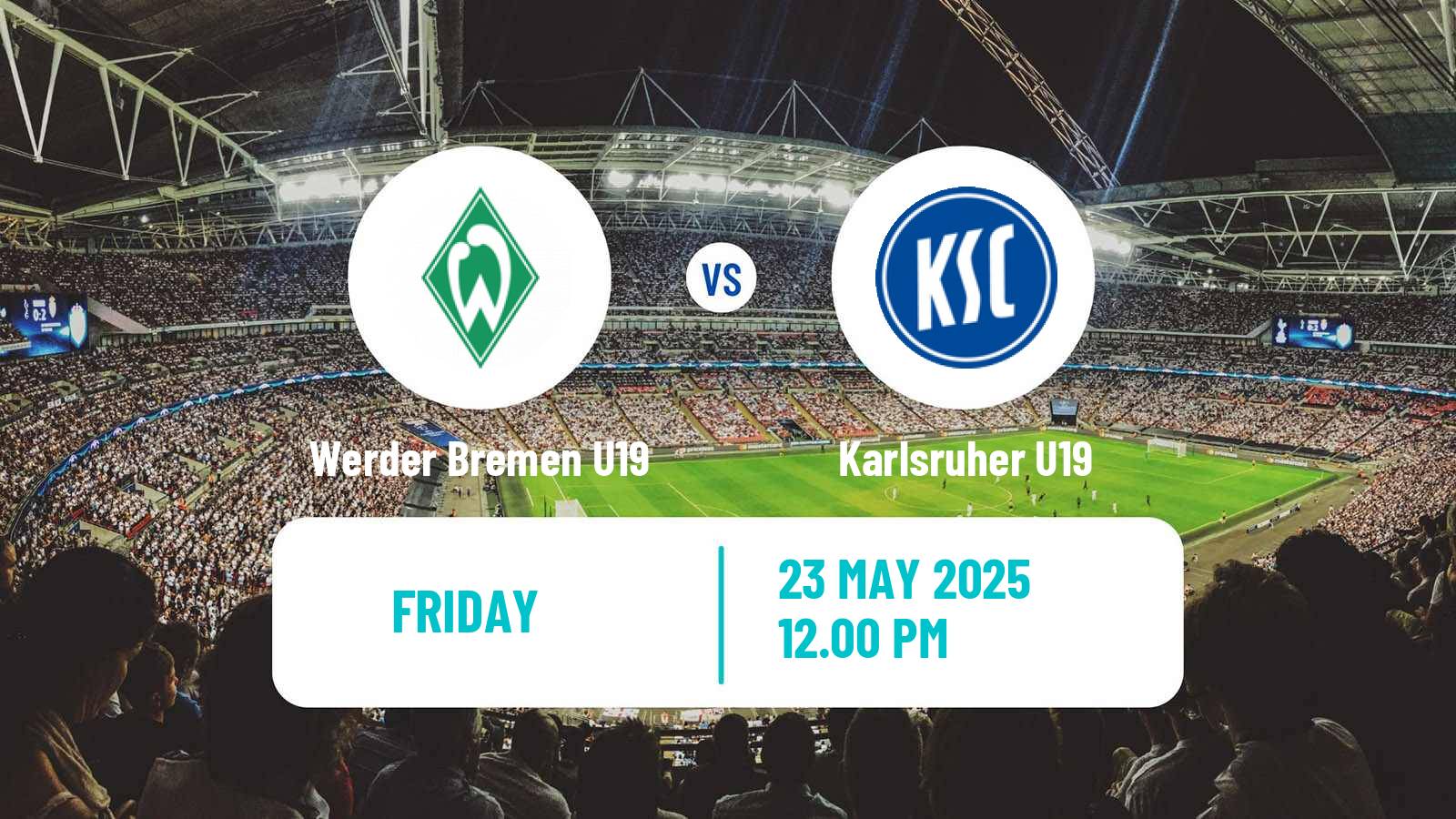Soccer German DFB Junioren Pokal Werder Bremen U19 - Karlsruher U19