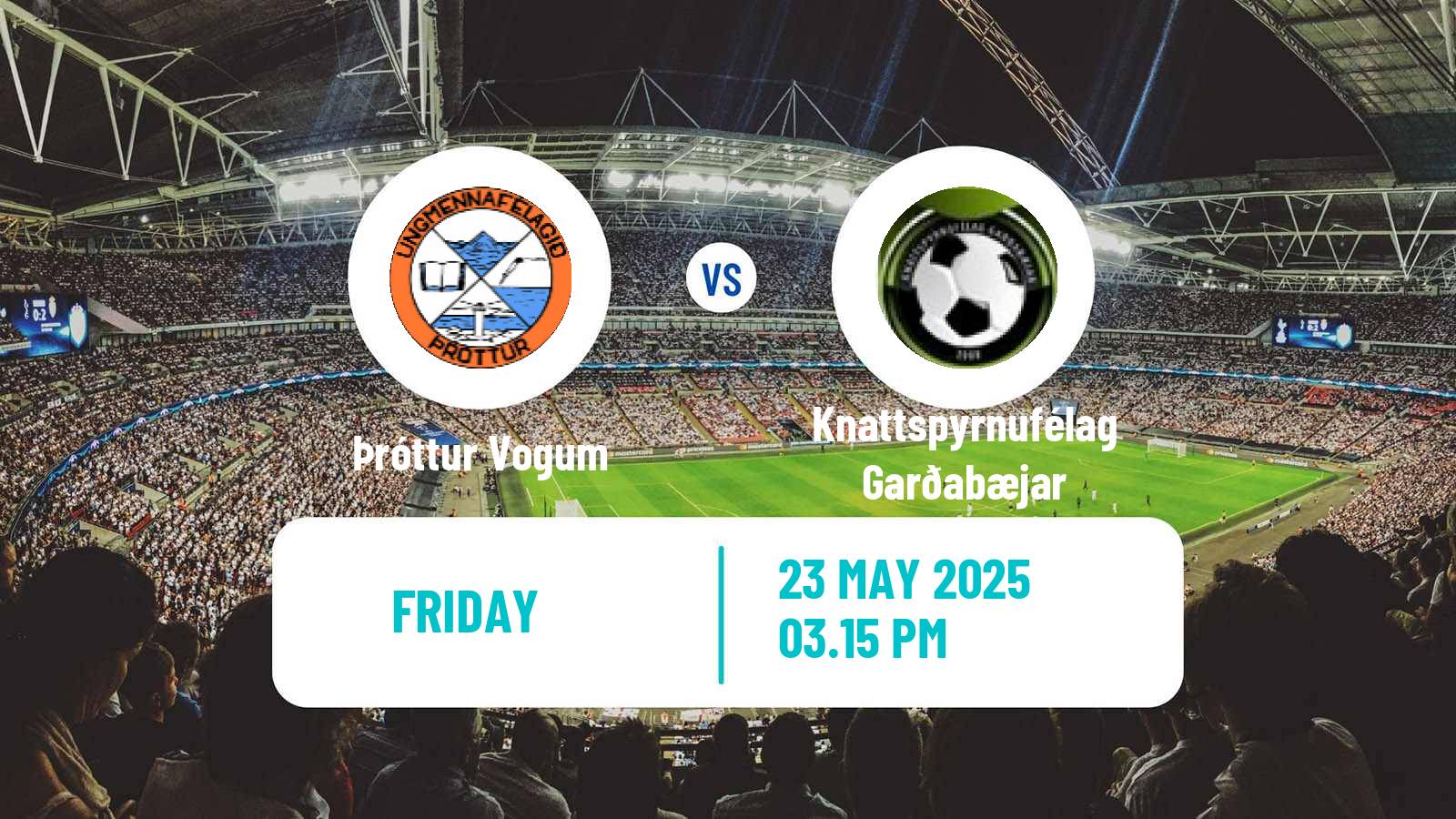 Soccer Icelandic Division 2 Þróttur Vogum - Knattspyrnufélag Garðabæjar