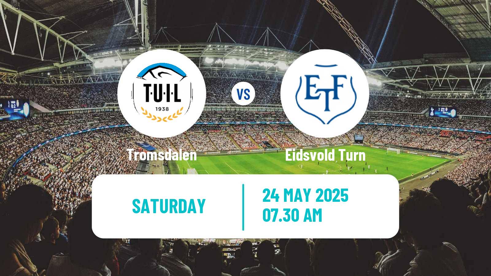 Soccer Norwegian Division 2 - Group 2 Tromsdalen - Eidsvold Turn