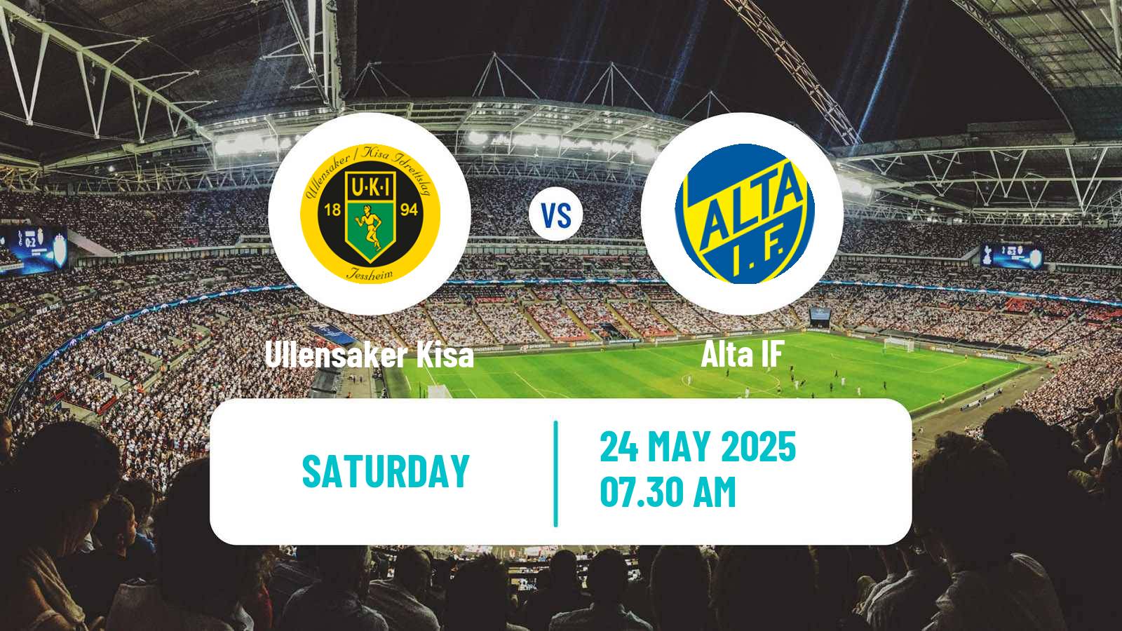Soccer Norwegian Division 2 - Group 2 Ullensaker Kisa - Alta