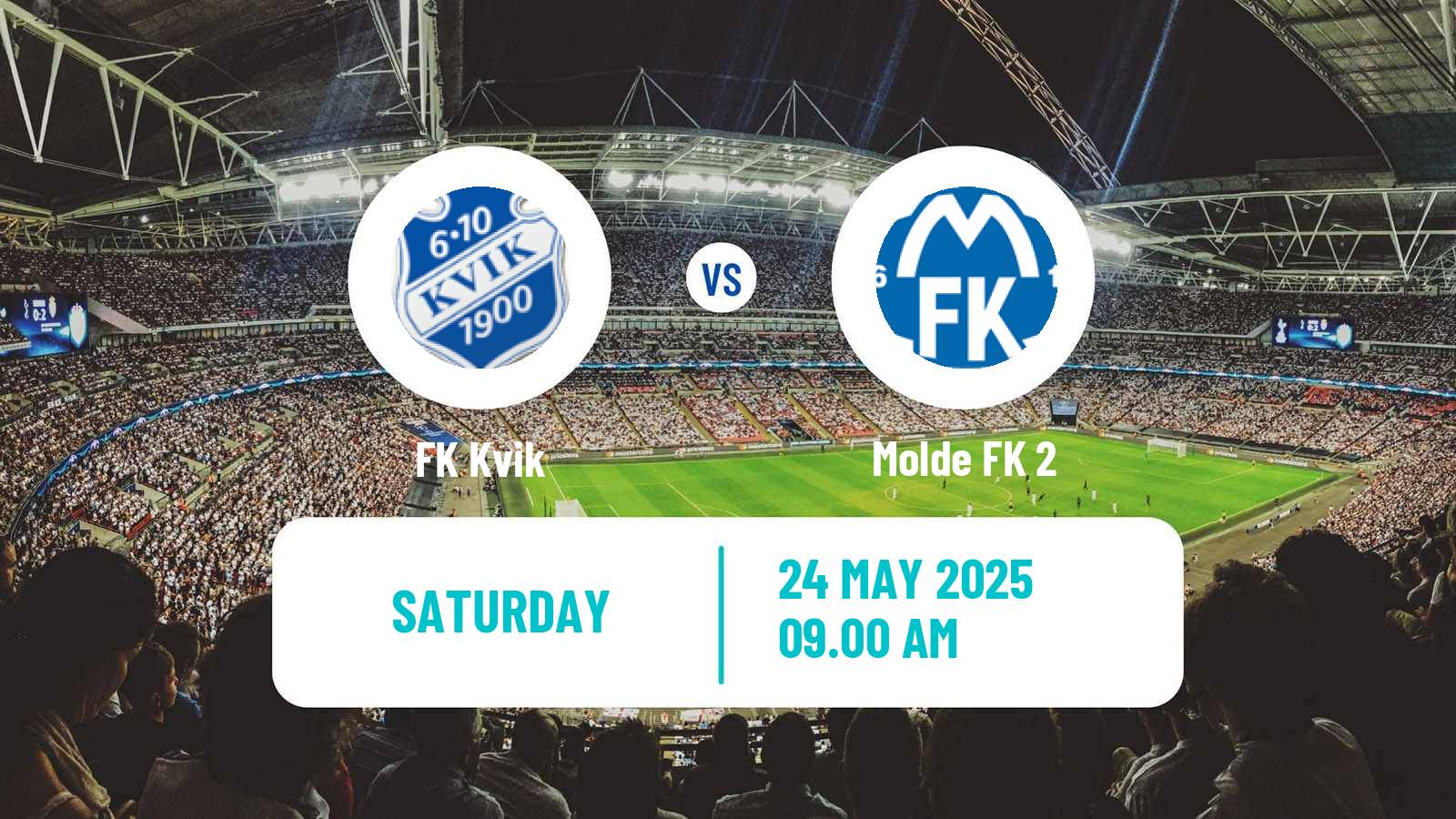 Soccer Norwegian Division 3 - Group 2 Kvik - Molde 2