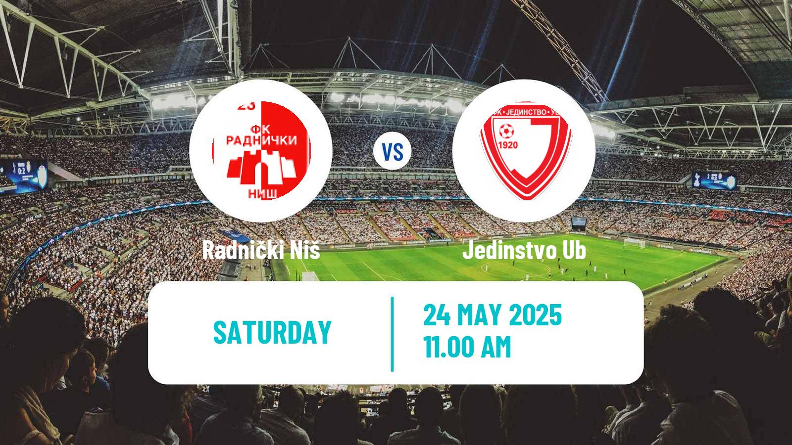 Soccer Serbian Superliga Radnički Niš - Jedinstvo Ub