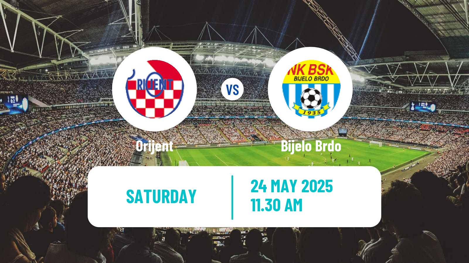 Soccer Croatian Prva NL Orijent - Bijelo Brdo