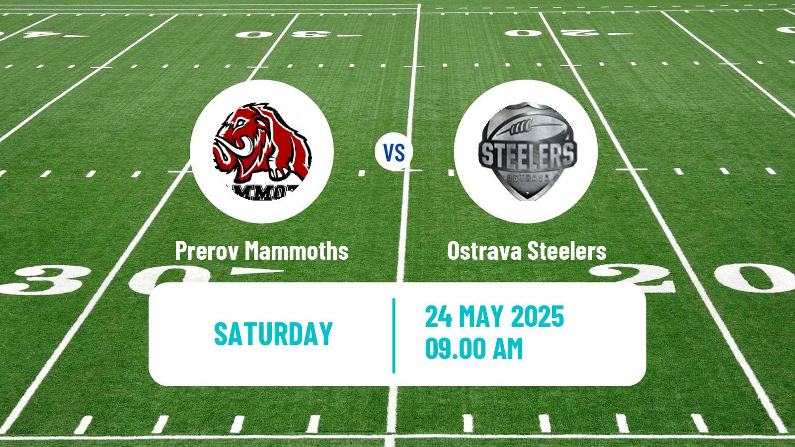American football Czech CLAF Prerov Mammoths - Ostrava Steelers