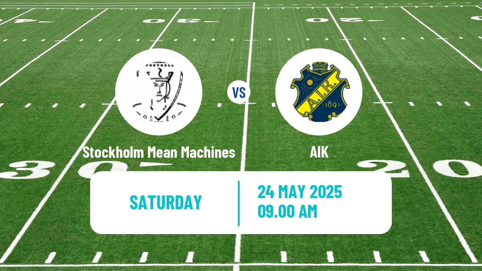 American football Swedish Superserien American Football Stockholm Mean Machines - AIK