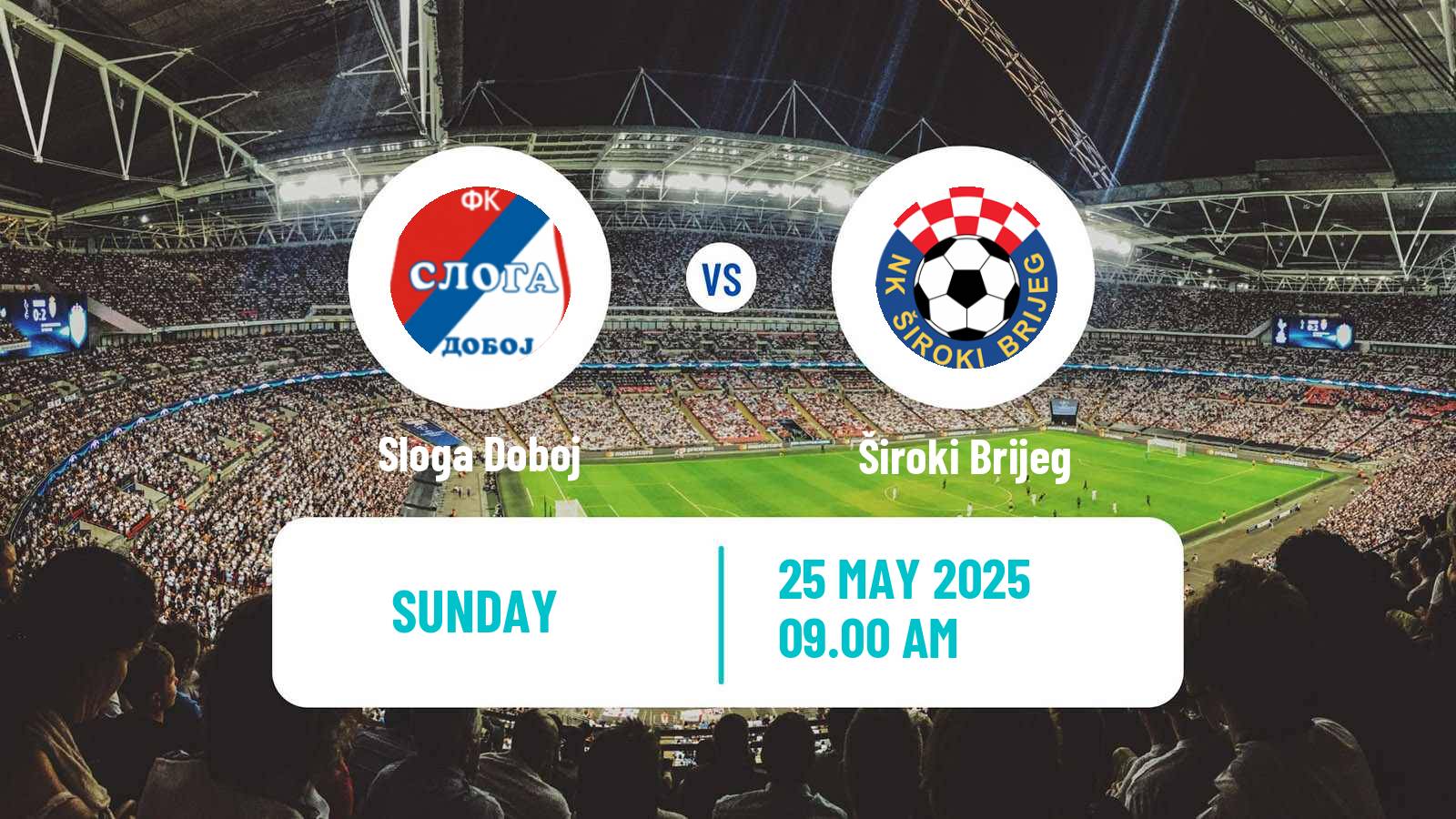 Soccer Bosnian Premier League Sloga Doboj - Široki Brijeg