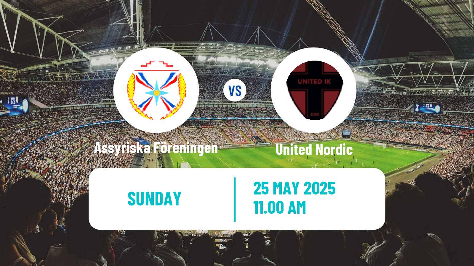 Soccer Swedish Division 1 Norra Assyriska Föreningen - United Nordic