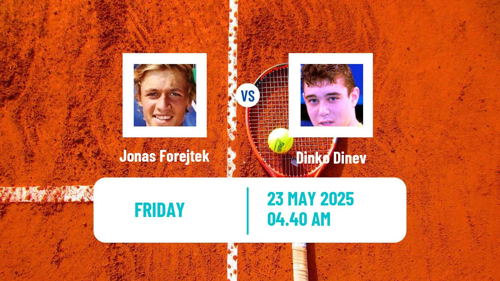 Tennis ITF M15 Kursumlijska Banja 4 Men Jonas Forejtek - Dinko Dinev