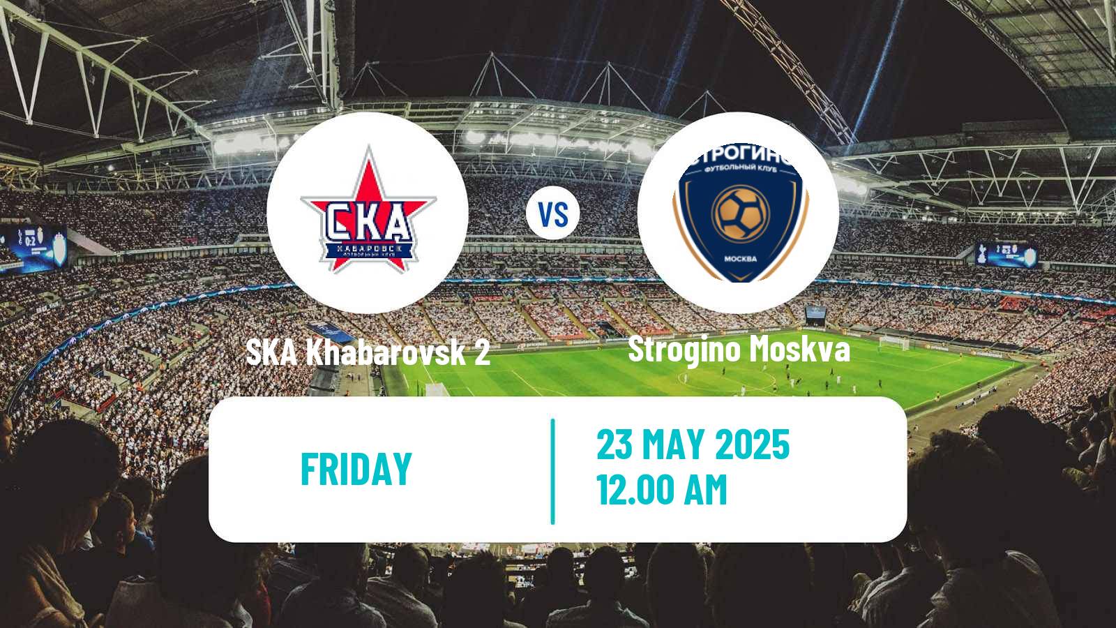 Soccer FNL 2 Division B Group 3 SKA Khabarovsk 2 - Strogino Moskva