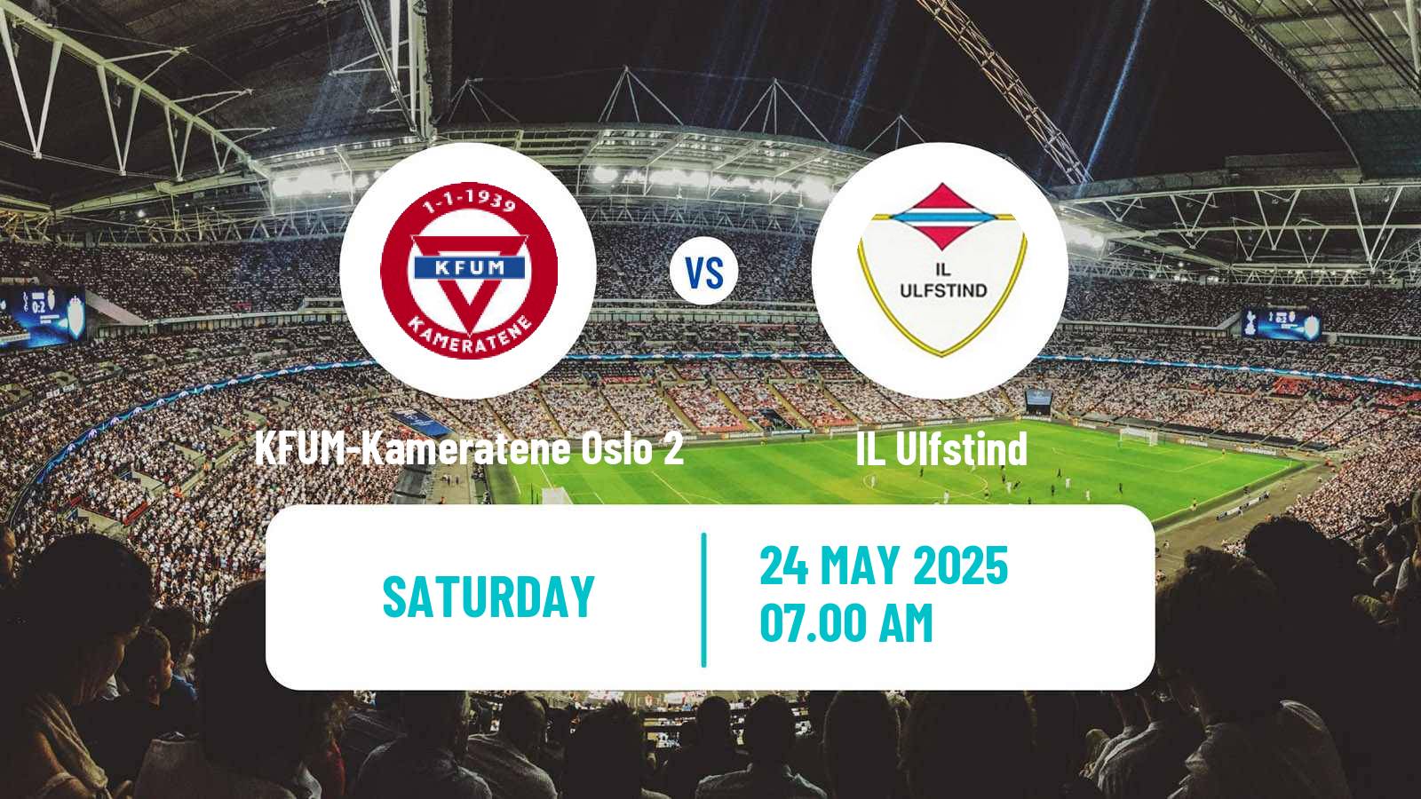 Soccer Norwegian Division 3 - Group 1 KFUM-Kameratene Oslo 2 - Ulfstind