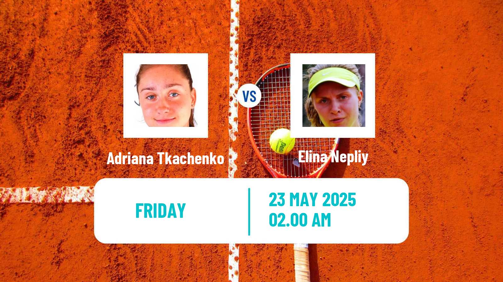 Tennis ITF W15 Tsaghkadzor 2 Women Adriana Tkachenko - Elina Nepliy