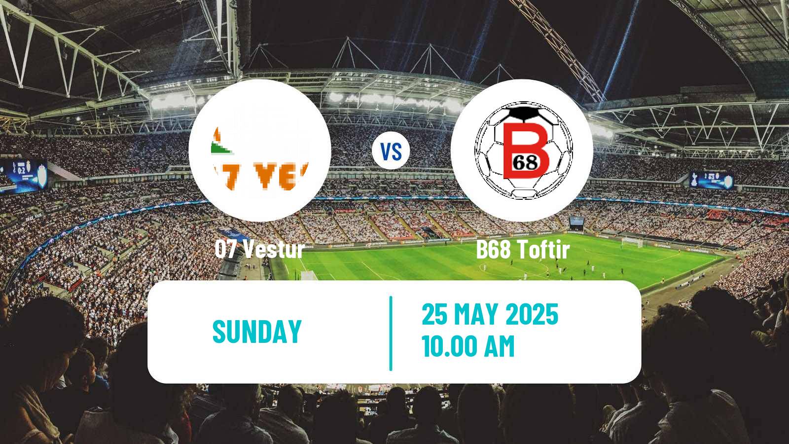 Soccer Faroe Islands Premier League 07 Vestur - B68 Toftir