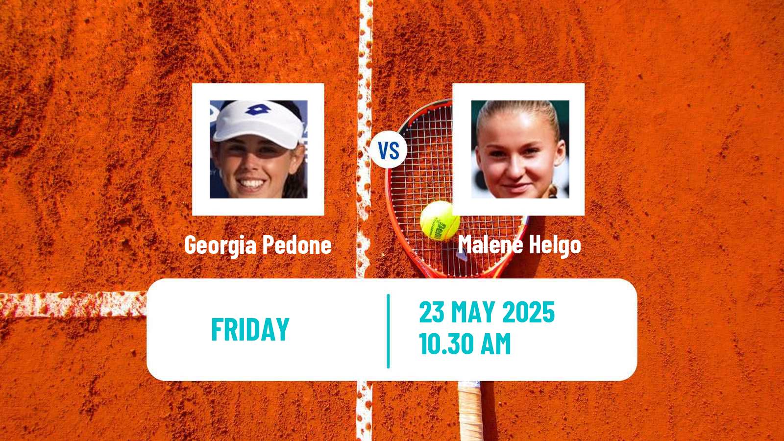 Tennis ITF W35 Bol Women Georgia Pedone - Malene Helgo