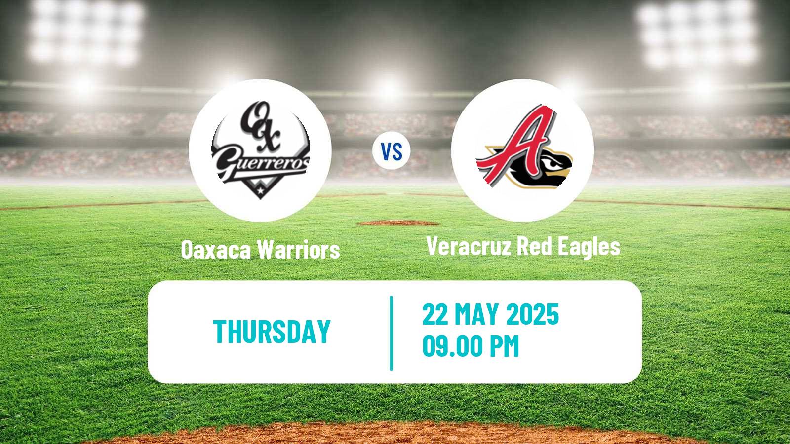 Baseball LMB Oaxaca Warriors - Veracruz Red Eagles