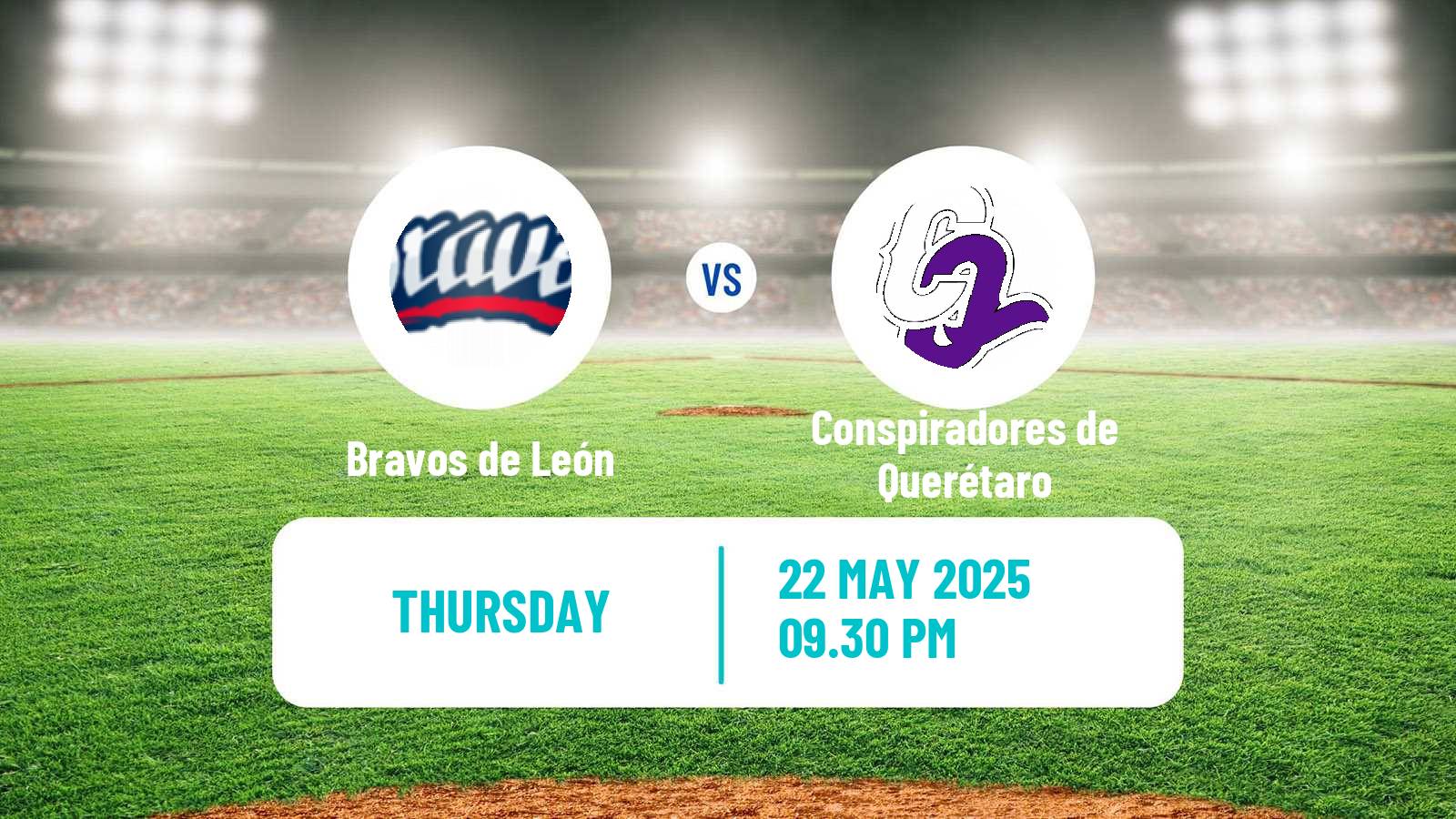 Baseball LMB Bravos de León - Conspiradores de Querétaro