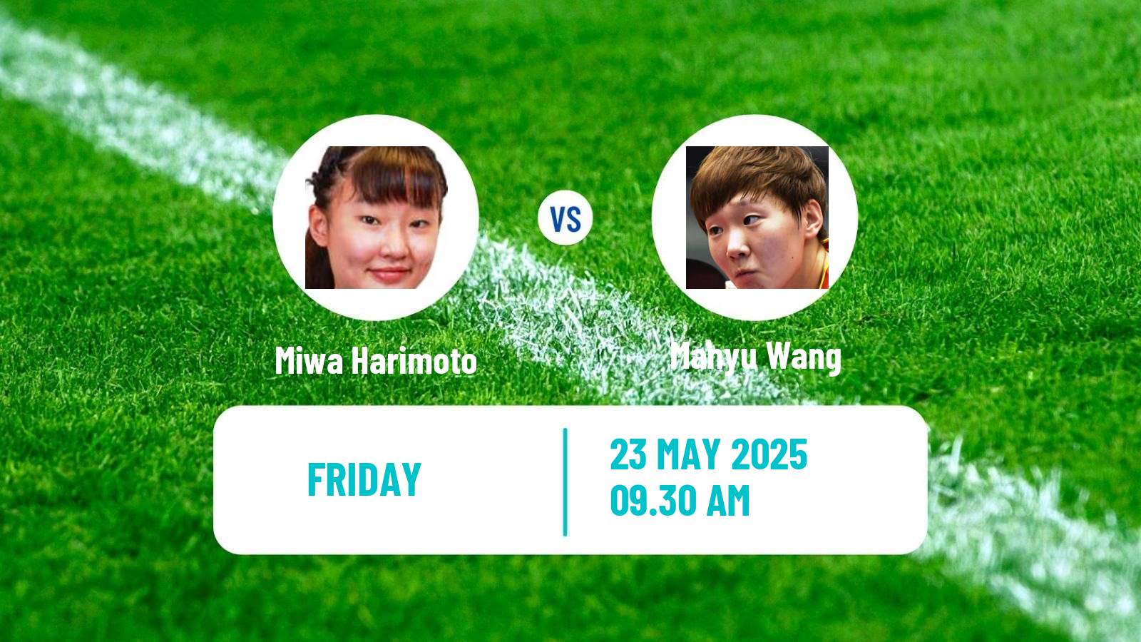 Table tennis World Championships Women Miwa Harimoto - Manyu Wang