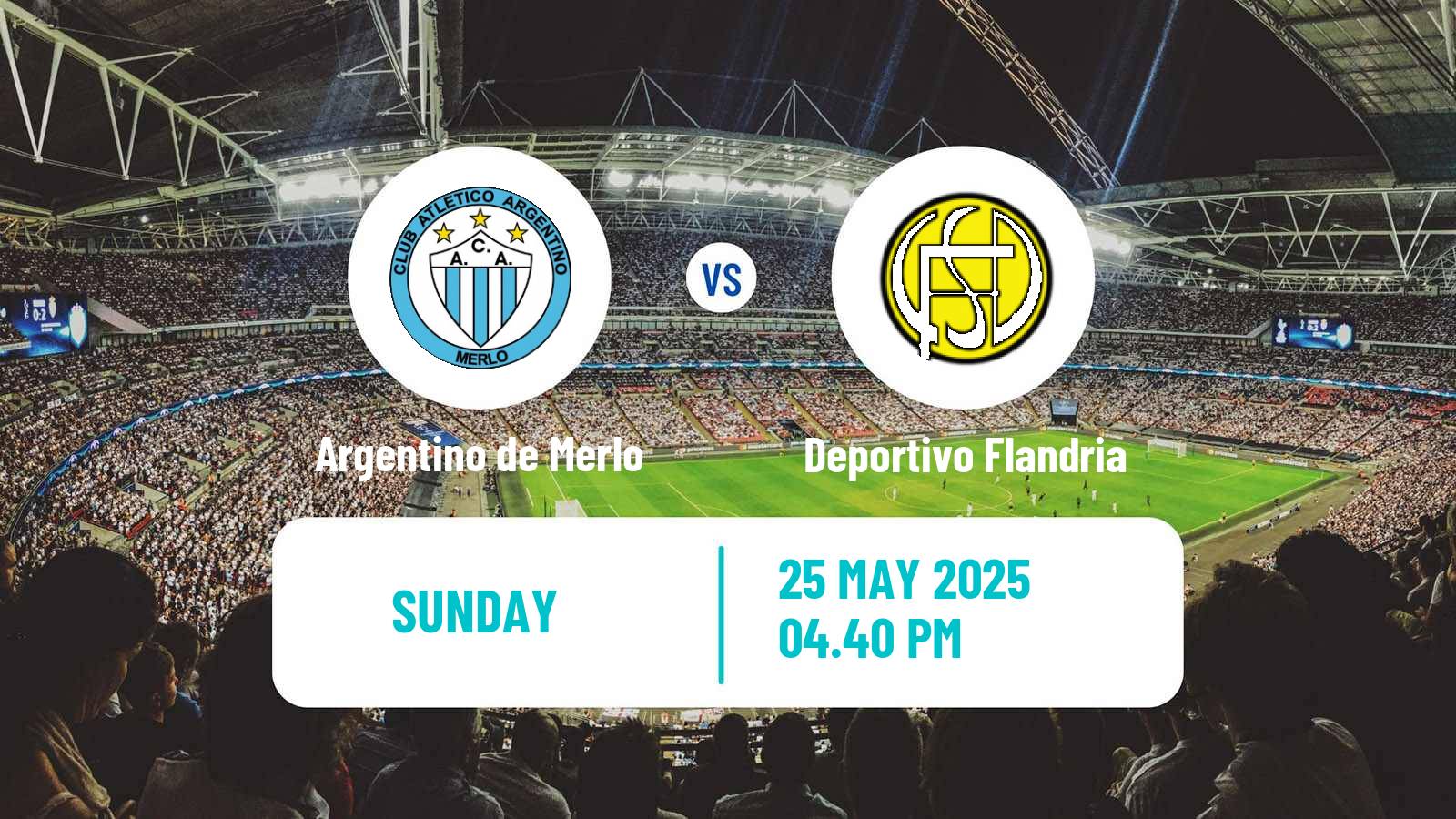 Soccer Argentinian Primera B Argentino de Merlo - Deportivo Flandria