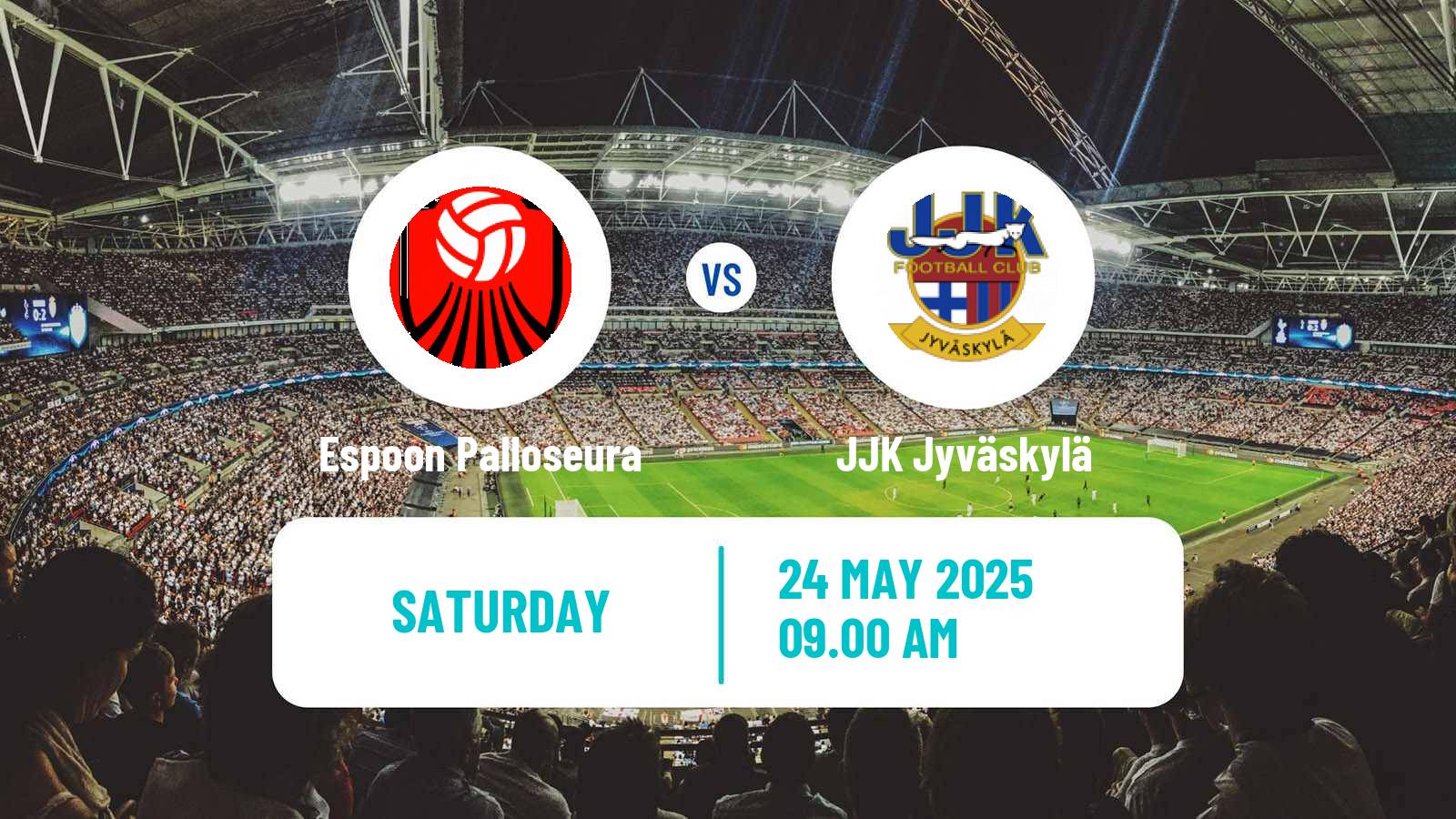 Soccer Finnish Ykkonen Espoon Palloseura - JJK Jyväskylä