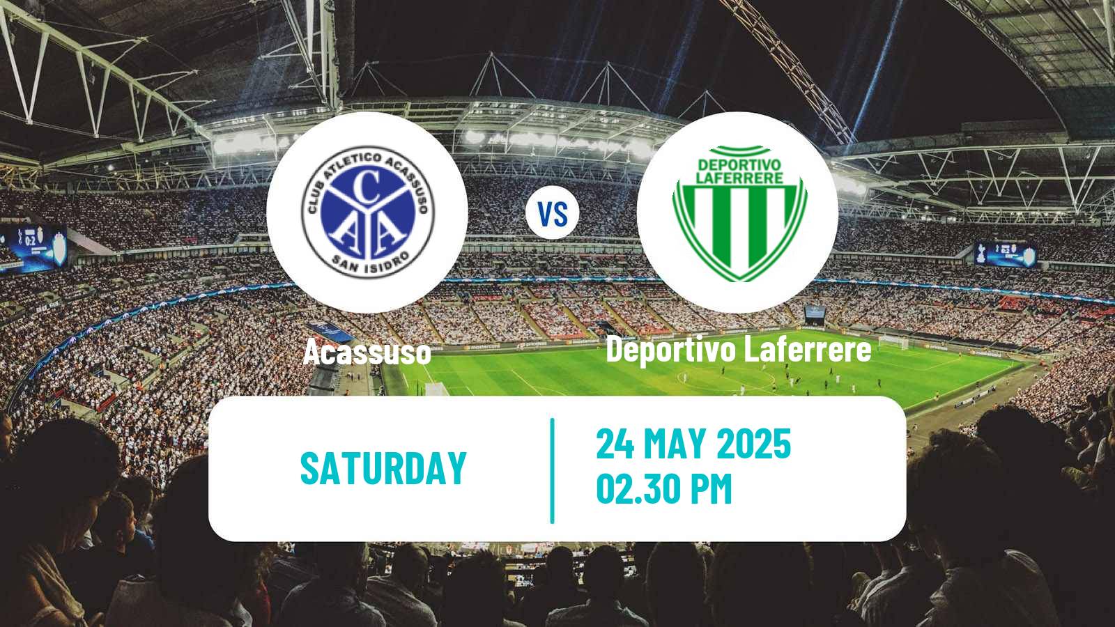 Soccer Argentinian Primera B Acassuso - Deportivo Laferrere