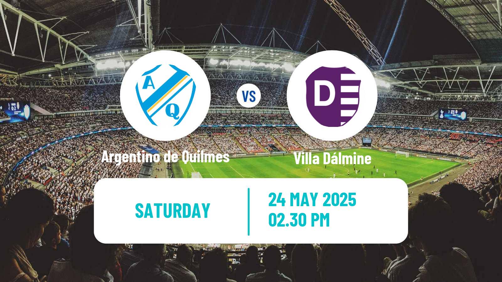 Soccer Argentinian Primera B Argentino de Quilmes - Villa Dálmine