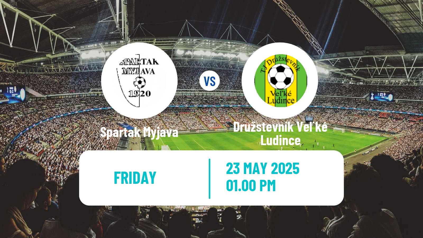 Soccer Slovak 3 Liga West Spartak Myjava - Družstevník Veľké Ludince