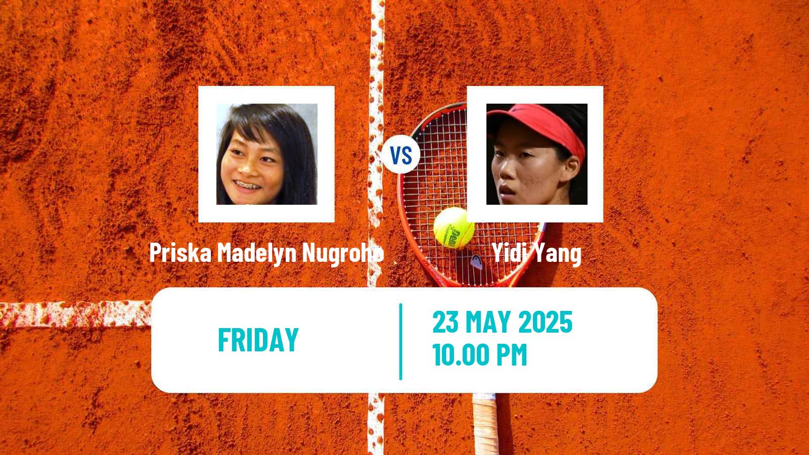 Tennis ITF W15 Maanshan 4 Women Priska Madelyn Nugroho - Yidi Yang