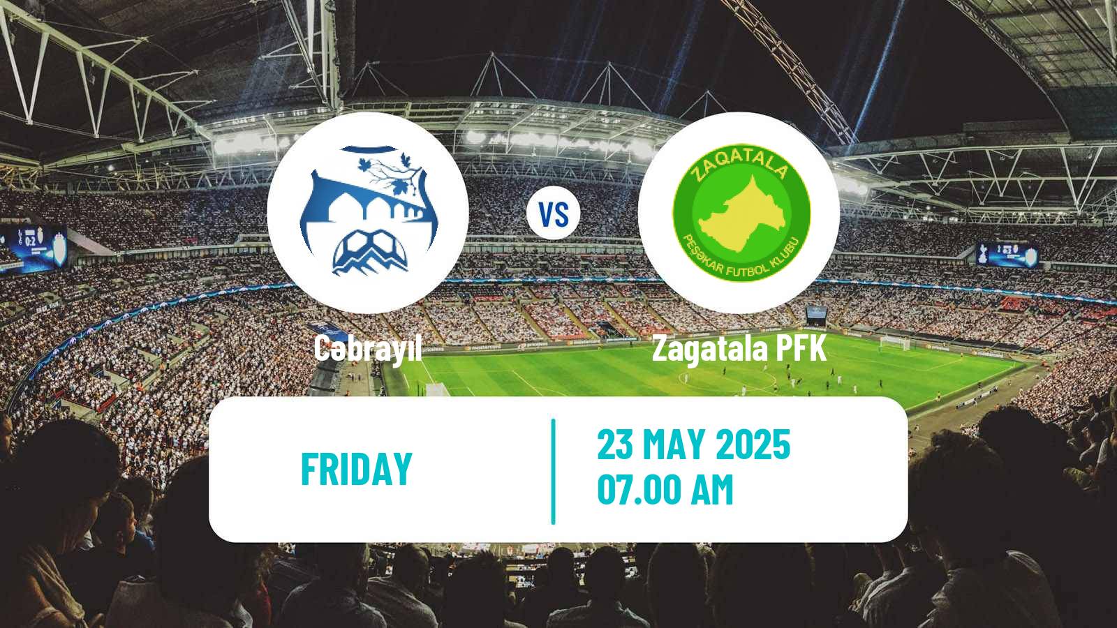 Soccer Azerbaijan First Division Cəbrayıl - Zagatala