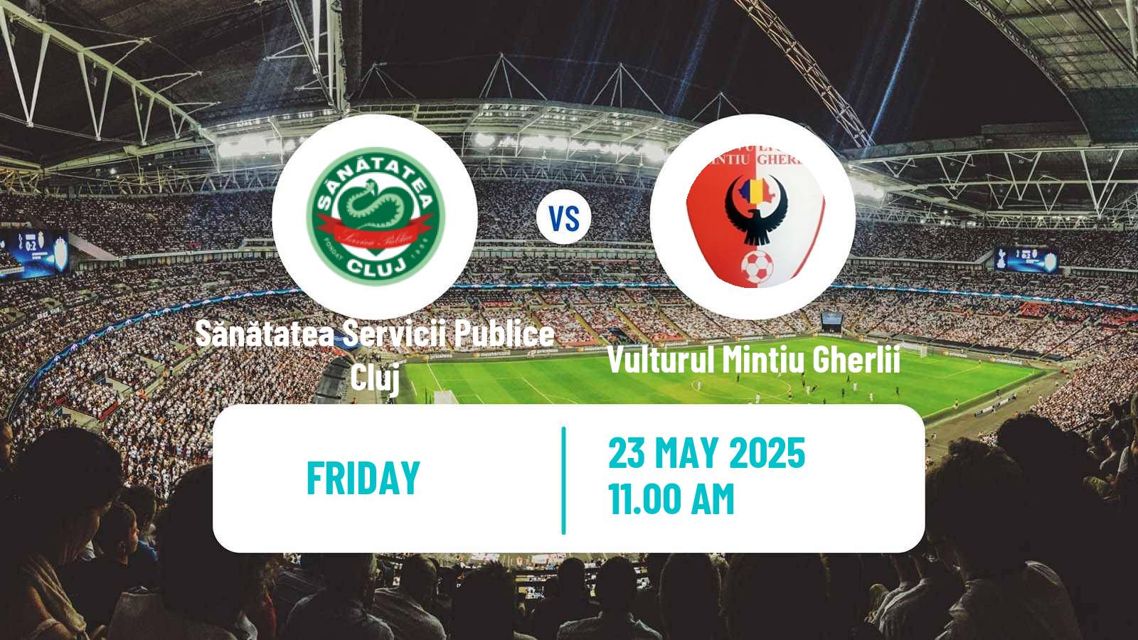 Soccer Romanian Liga 3 - Seria 10 Sănătatea Servicii Publice Cluj - Vulturul Mintiu Gherlii