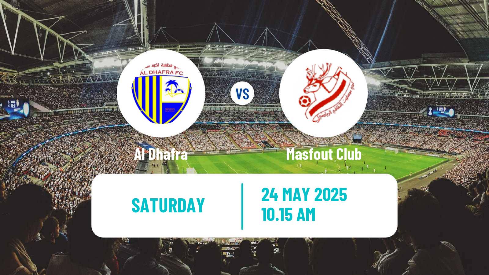 Soccer UAE Division 1 Al Dhafra - Masfout
