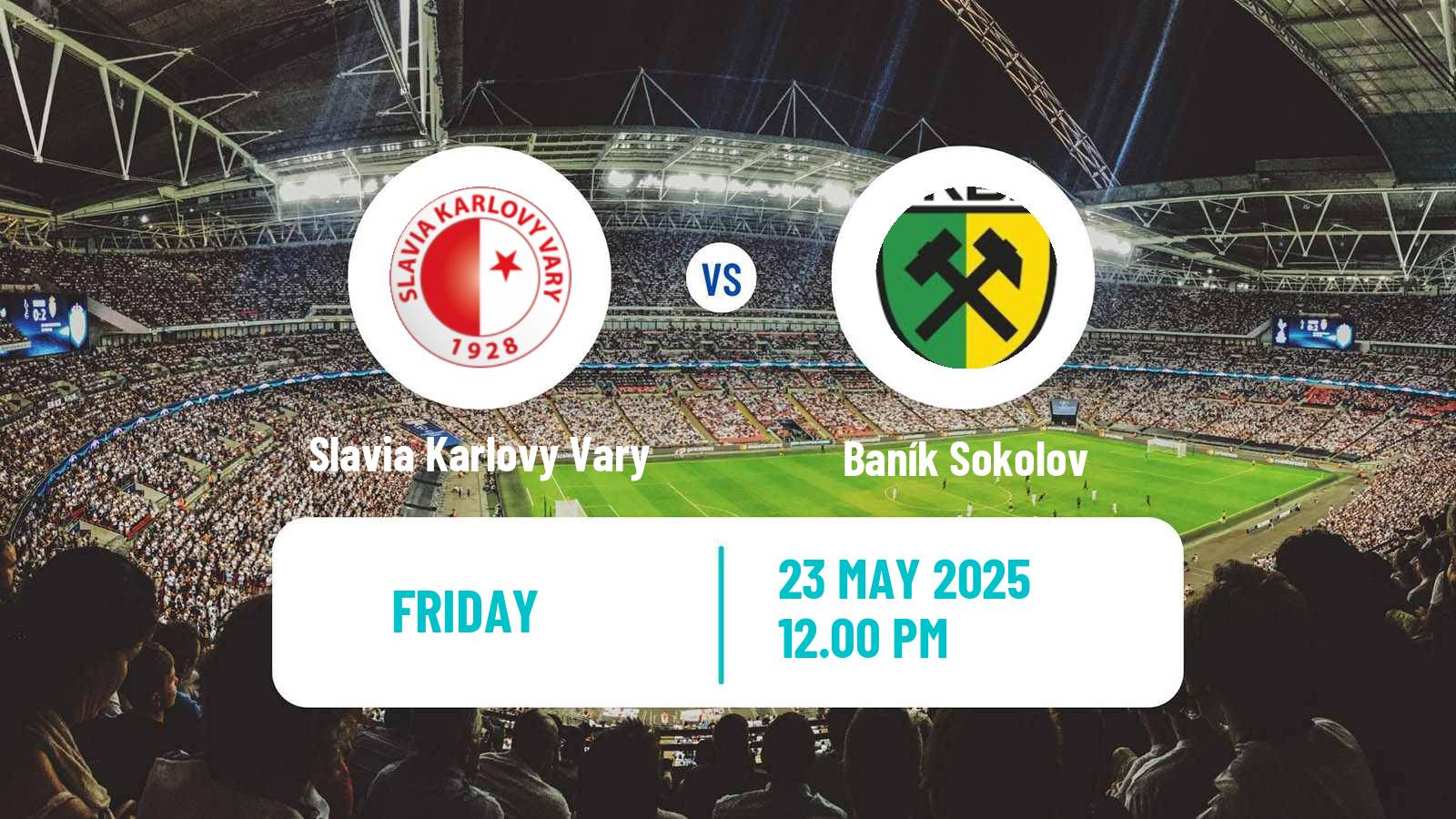 Soccer Czech Division B Slavia Karlovy Vary - Baník Sokolov