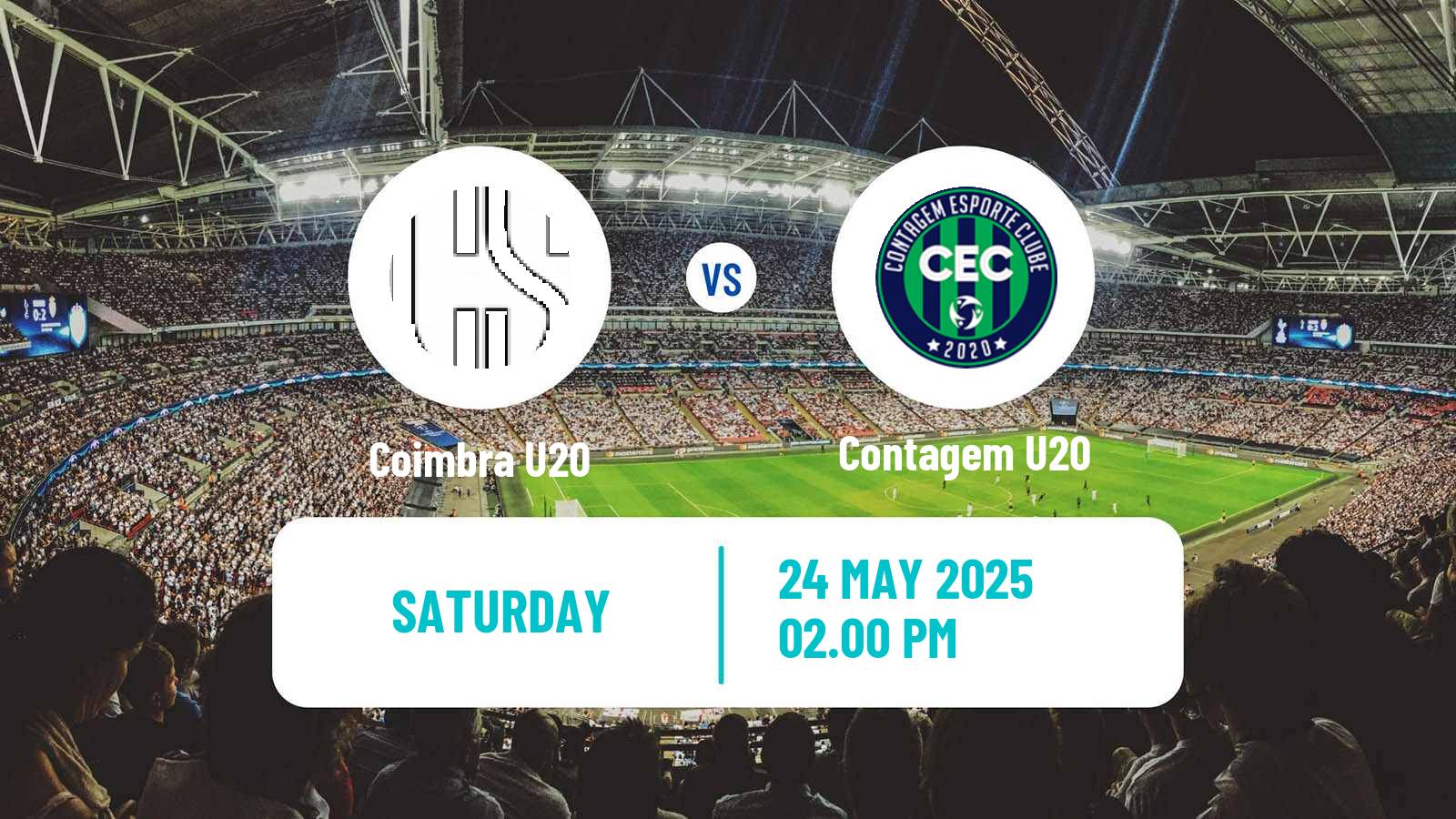 Soccer Brazilian Mineiro U20 Coimbra U20 - Contagem U20