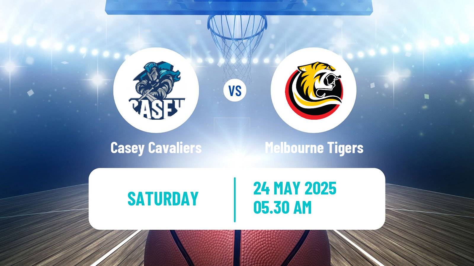 Basketball Australian NBL1 South Casey Cavaliers - Melbourne Tigers