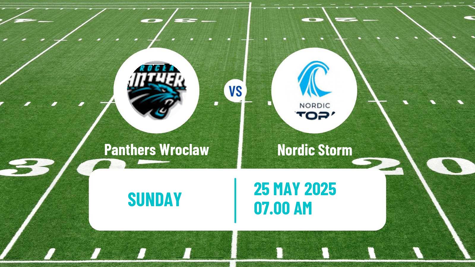 American football European League of American Football Panthers Wroclaw - Nordic Storm