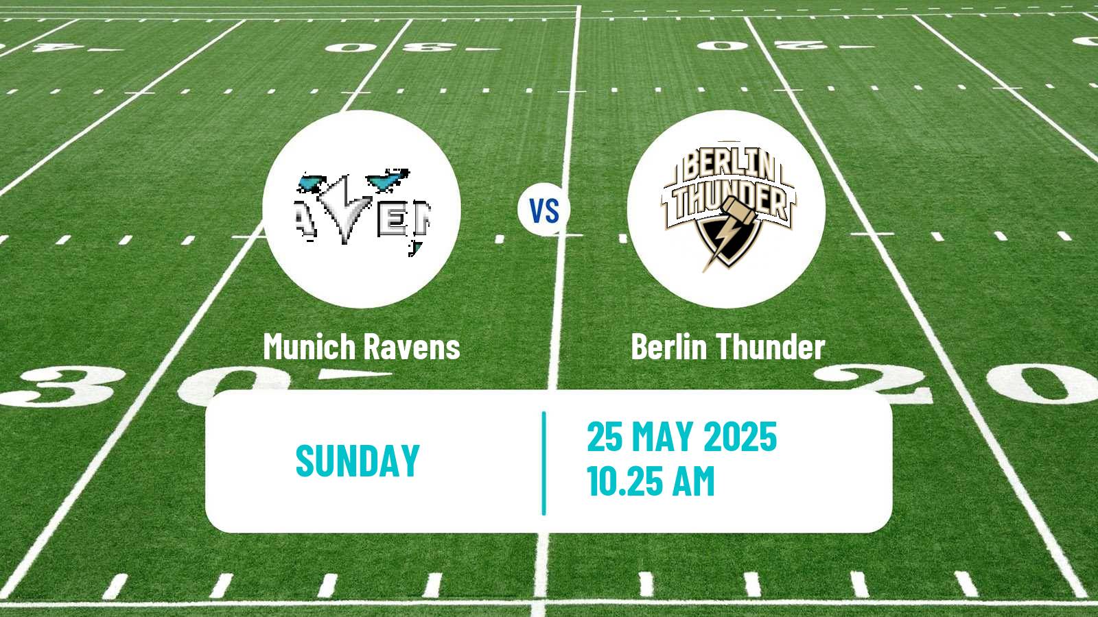 American football European League of American Football Munich Ravens - Berlin Thunder