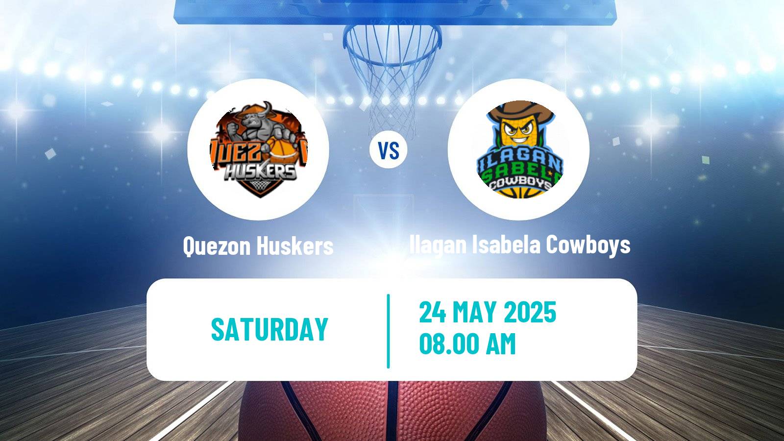 Basketball Philippines MBPL  Quezon Huskers - Ilagan Isabela Cowboys