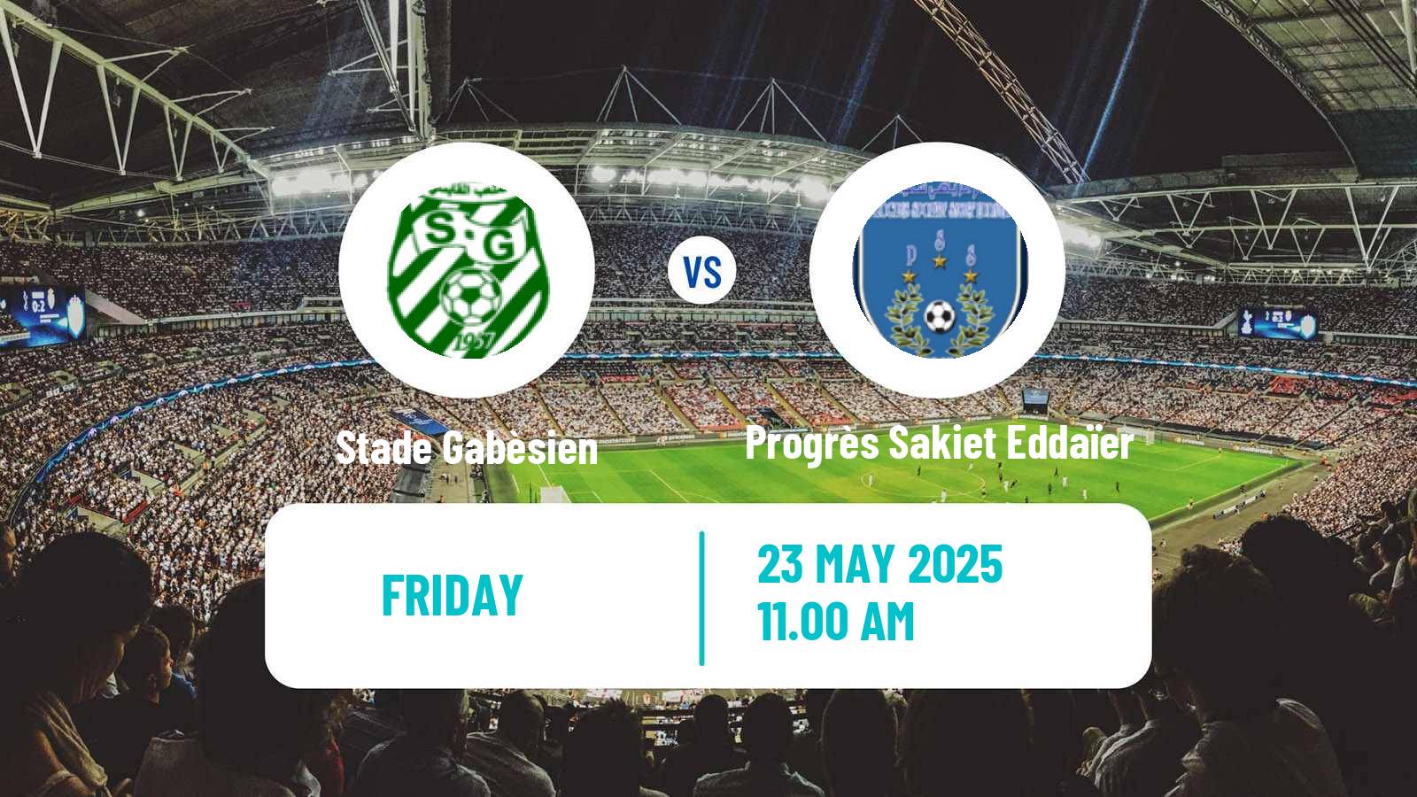 Soccer Tunisian Ligue 2 Stade Gabèsien - Progrès Sakiet Eddaïer