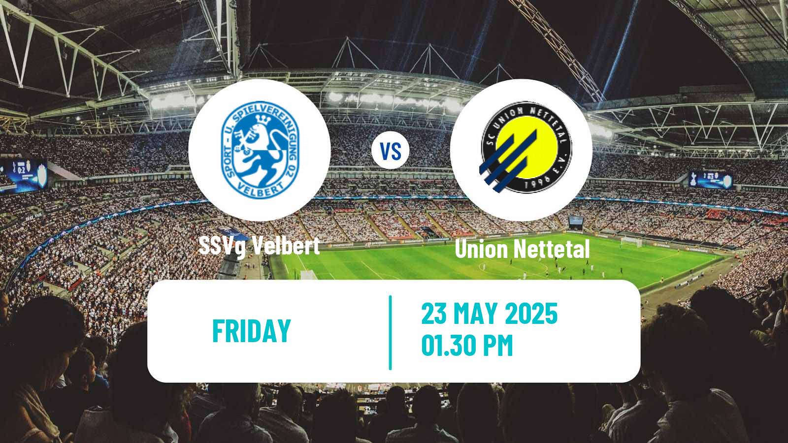 Soccer German Oberliga Niederrhein Velbert - Union Nettetal