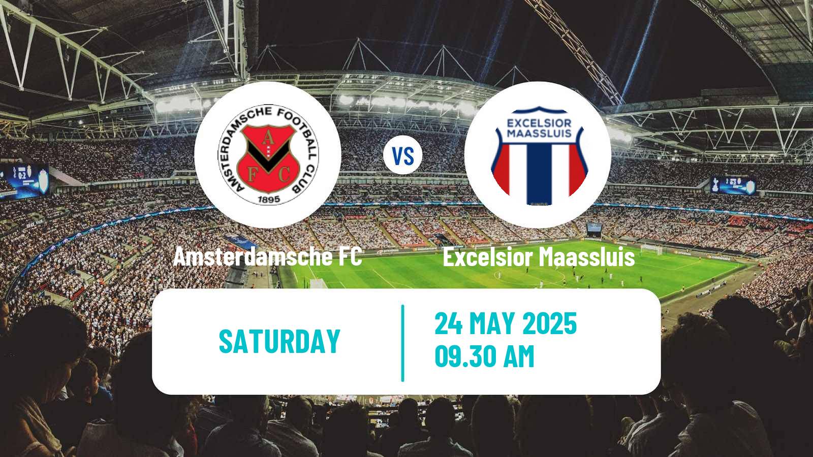 Soccer Dutch Tweede Divisie Amsterdamsche FC - Excelsior Maassluis