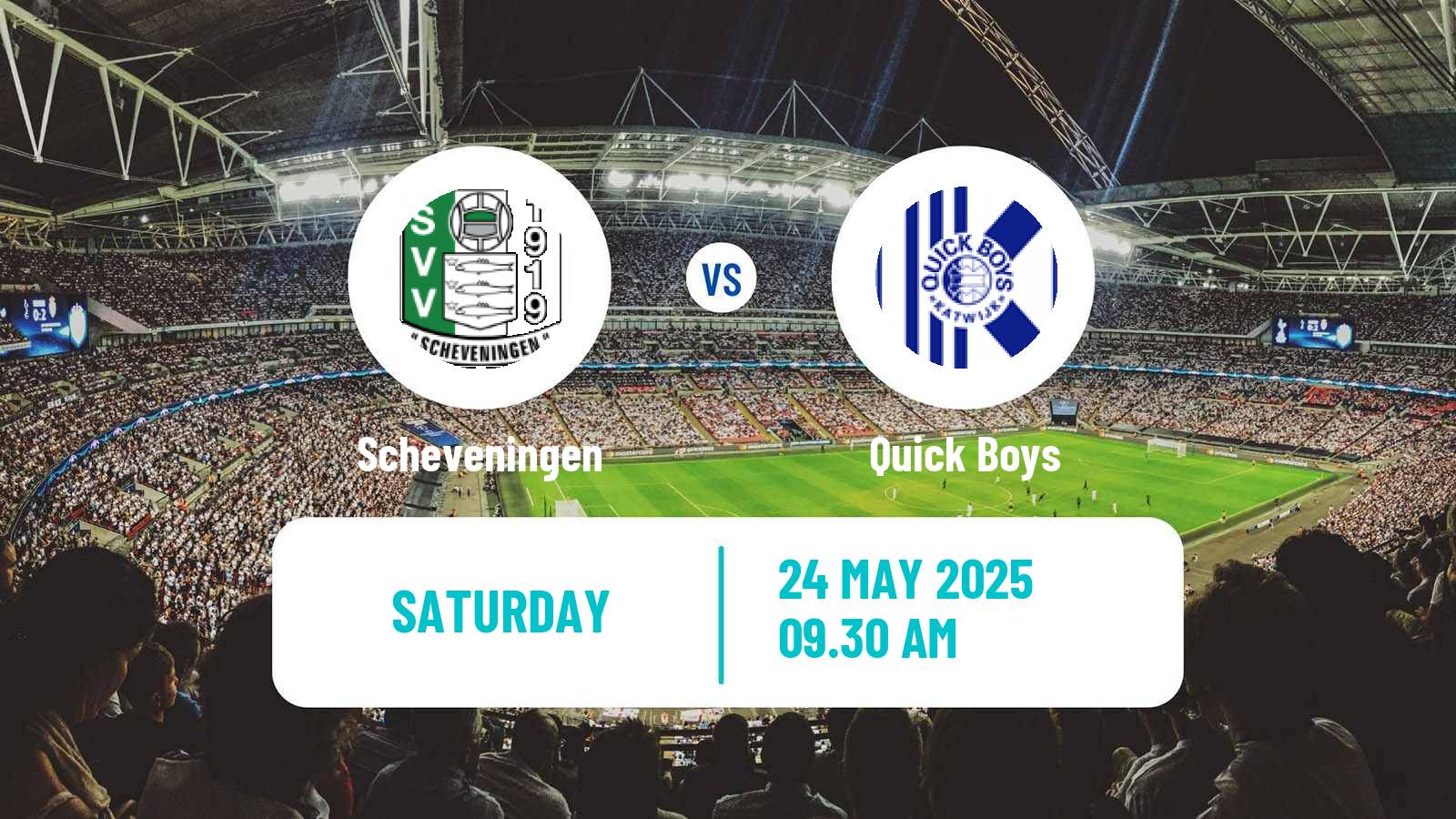 Soccer Dutch Tweede Divisie Scheveningen - Quick Boys