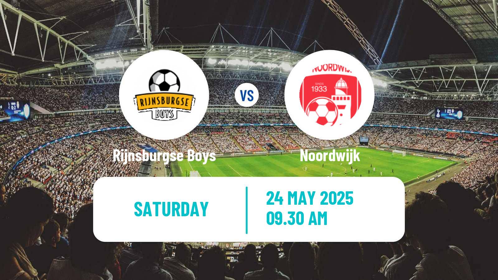 Soccer Dutch Tweede Divisie Rijnsburgse Boys - Noordwijk